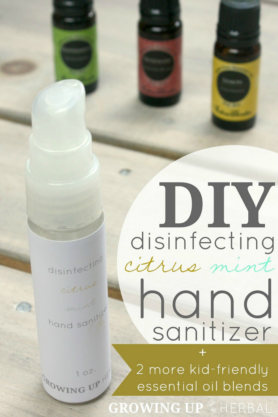 DIY Disinfecting Citrus Mint Hand Sanitizer + 2 More KidFriendly