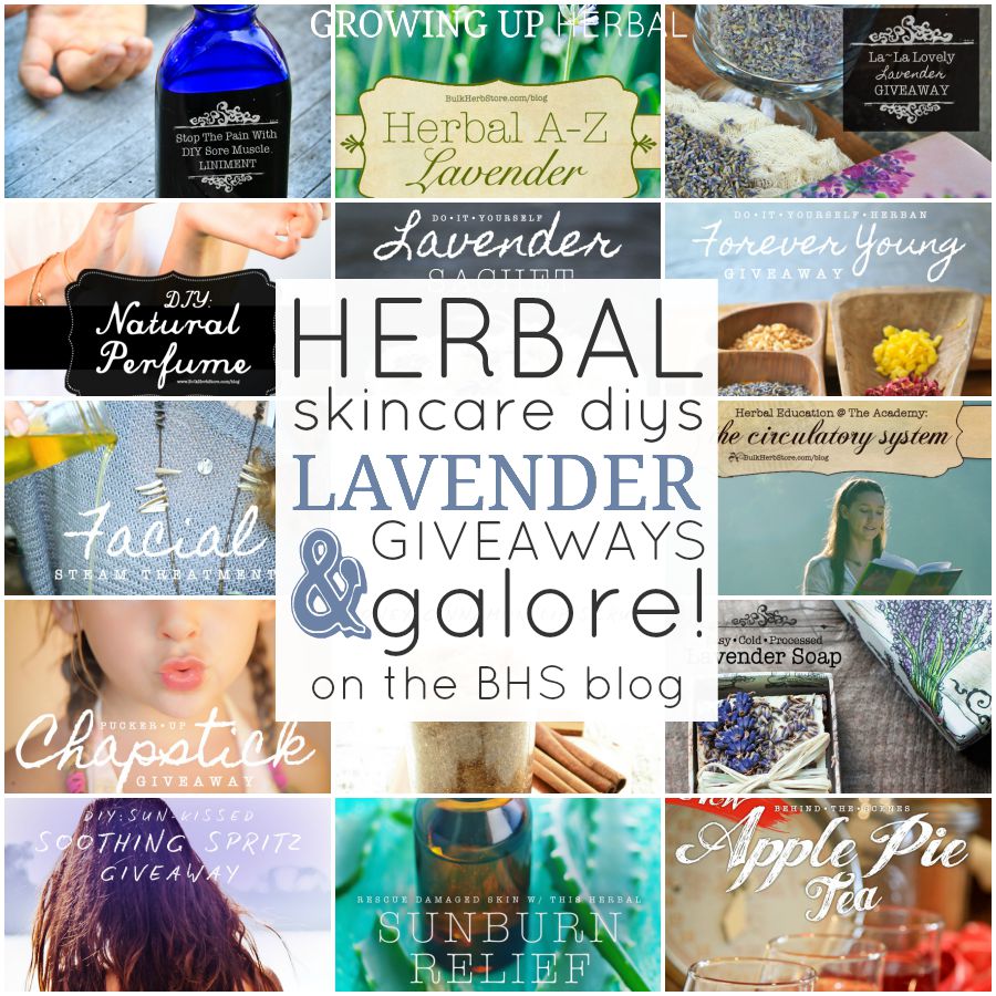 Herbal Skincare DIYs, Lavender,  Giveaways Galore At BHS | Growing Up ...