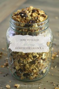 How To Make Delicious Homemade Granola | Growing Up Herbal | Make breakfast easy and healthy with this delicious homemade granola recipe!