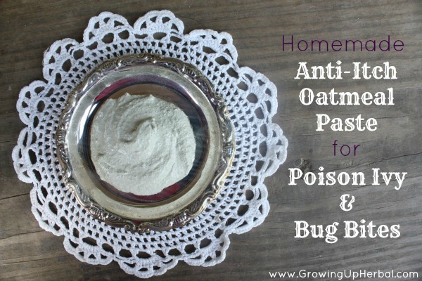 homemade anti-itch oatmeal paste