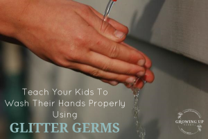 Teach Your Child To Wash Their Hands Properly Using "Glitter Germs" | GrowingUpHerbal.com | The number one thing you can do to keep your kids health is to teach the how to wash their hands correctly!