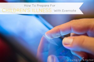 prepare for illness with evernote