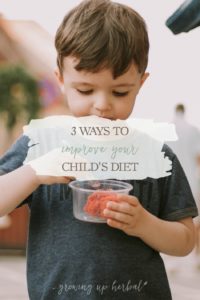 Nutrition For Kids: 3 Ways To Improve Your Child's Diet | Growing Up Herbal | Here are 3 steps to improve your child's diet.