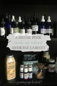 A Sneak Peek Inside My Natural Medicine Cabinet | Growing Up Herbal | Come see what natural remedies I keep stocked in my home for first aid situations and other everyday ailments.