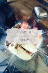 3 Summer Breakfast Smoothie Recipes To Try | Growing Up Herbal | These summer breakfast smoothie recipes are vegan, sugar-free, tasty, and super nutritious for your body! They're sure to become a new breakfast favorite!