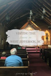 Visiting The Frescos in West Jefferson, NC | Growing Up Herbal | We finally made it to see the fresco paintings housed in a couple of old Episcopal churches in West Jefferson, North Carolina for our Michaelangelo artist study!