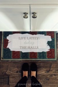 Life Lately: Decking The Halls | Growing Up Herbal | While it feels strange decking the halls of our half-finished home, I'm pushing past my feelings to bring warmth and tradition to our new home this season.